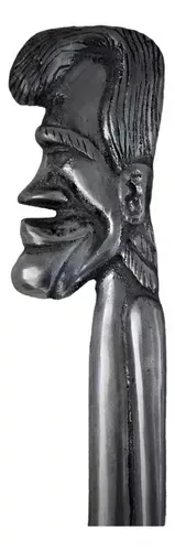 Escultura em Aluminio Velho Homem - Origem S J Del Rey MG - Anos 80