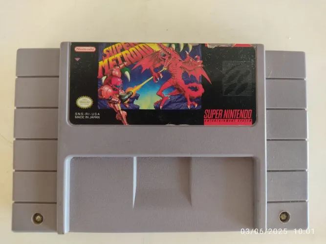 LEIA TODO O ANÚNCIO. SUPER METROID- Super Nintendo ORIGINAL