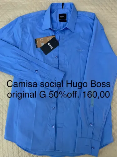 Camisa Social Hugo Boss Original  M - 50% OFF