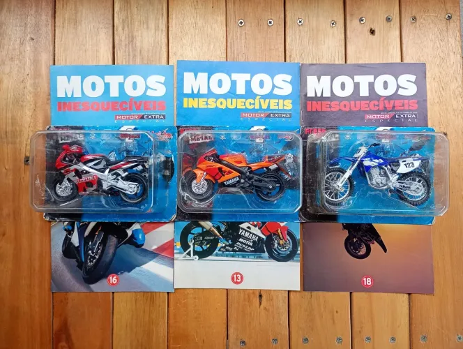 Miniaturas de moto lote com 3und