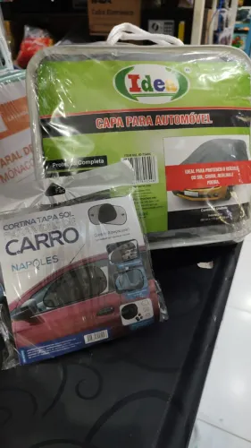 Kit capa para automovel e cortina tapa sol