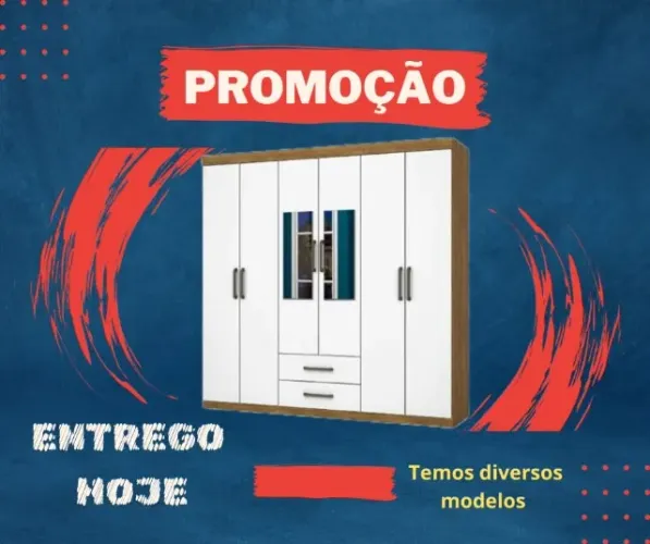 Guarda Roupa Top/ Líder em Vendas/Entregamos Hoje/Tenha hoje o seu!/ Pague ao receber