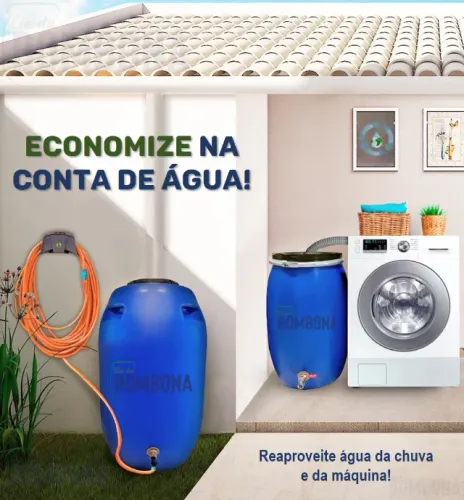 Bombona para Coleta de Água da Chuva Cisterna Reservatório