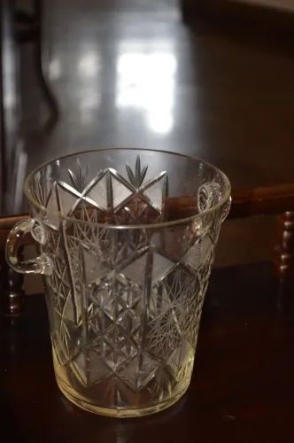 Balde de gelo em cristal lapidado