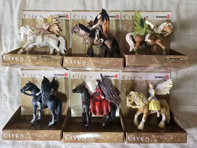 Kit 6x Bonecos Elfos Schleich