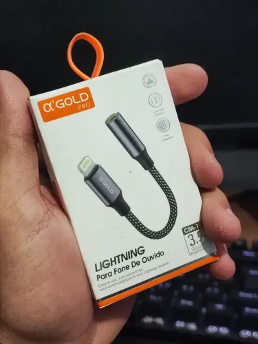 Adaptador Lightning para Fone de Ouvido 3.5mm