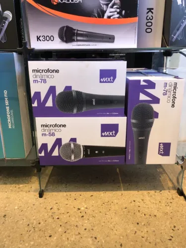 Microfones MXT Dinâmico M-78 e M-58