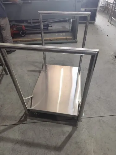 Carrinho de Inox para Pesos