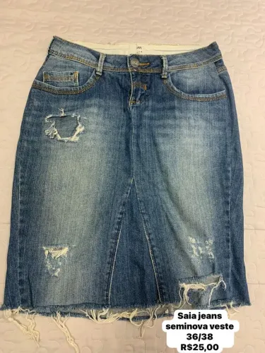 Saia jeans Detonada