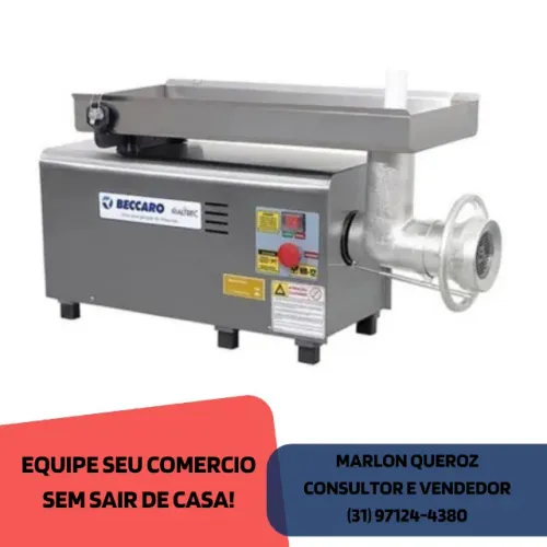 Moedor de Carnes para Açougue Beccaro Bivolt