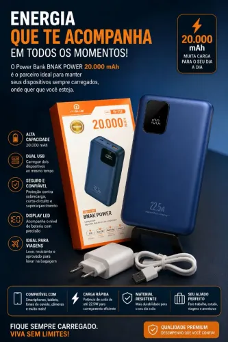 Power bank ( carregador portátil) 20000MAh