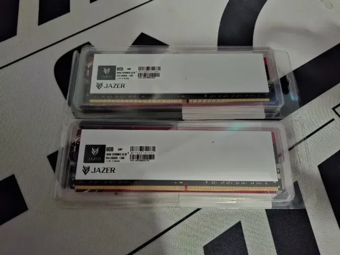(NOVO) MEMORIA RAM JAZER DDR4 2X8GB 3200MHz