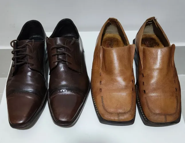 Combo 2 Sapatos Sociais Masculinos Nº41 Ferracini + Gentleman ( 2 sapatos pelo preço de 1)
