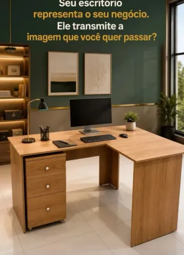 Mesa em mdf L