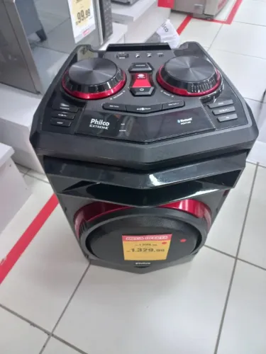 De R$ 1.329 para R$ 800,00 Caixa de Som da Philco 750w de potência