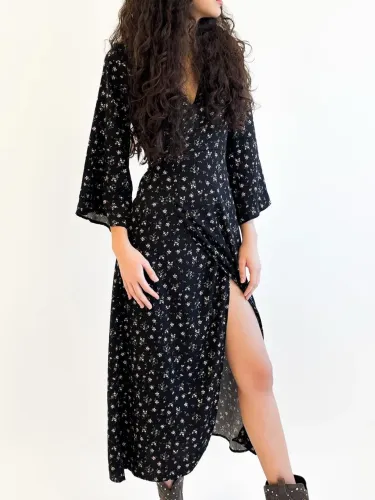 Vestido Midi Floral Luratha - Novo - Tamanho M (Veste 36)