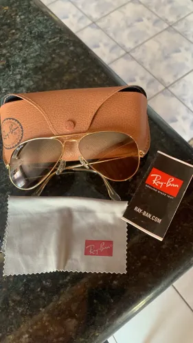Ray-ban aviator  impecável original 3025 58/14 feminino impecável 