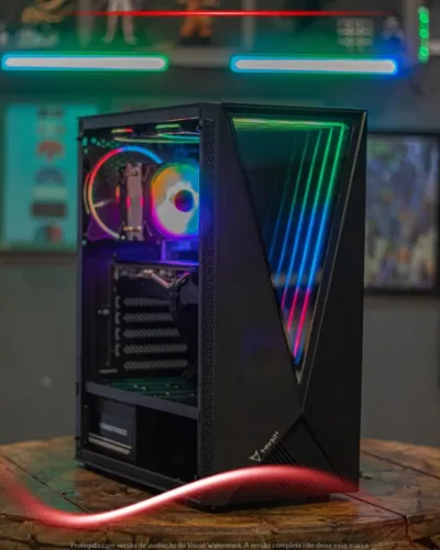 PC Gamer Ryzen 5 3600, 16GB, SSD 480GB, RX 580 8GB, Gabinete Bluecase, Fonte 600W