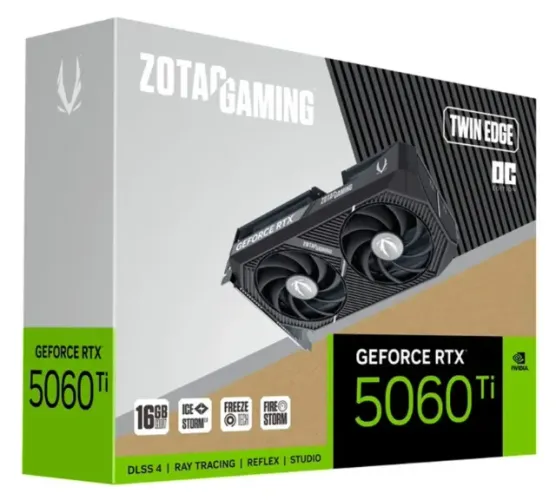 Placa De Video Zotac Geforce Rtx 5060 Ti 16gb Twin Edge Oc Placa De Video Zotac Geforce R