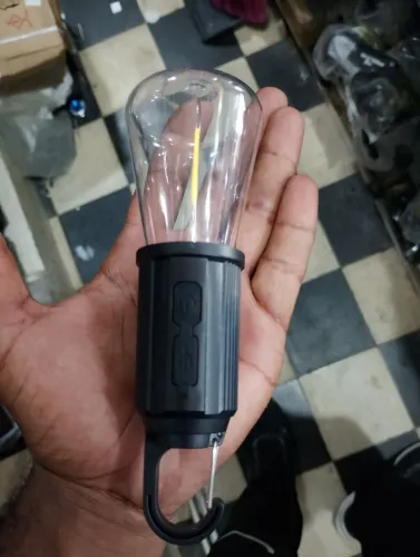 Lâmpada de acampamento retro portátil recarregável