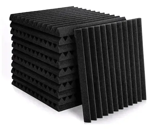 Painéis acústicos 10 peças 50x50cm listrados para isolamento sonoro Ultimas unidades