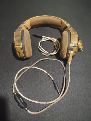 Headset gamer onikuma camuflado