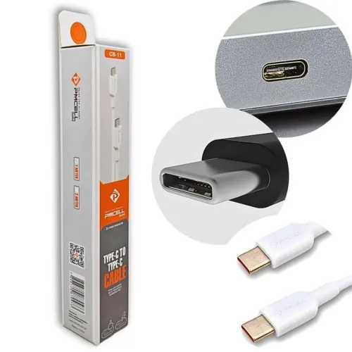 Cabo Usb C x Usb C 2 Metros PMCell Branco