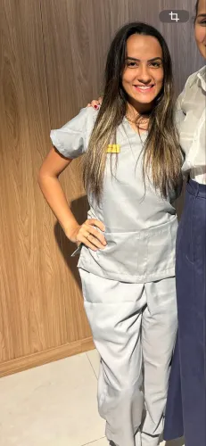 Uniforme cinza blusa e calça P