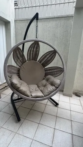 Cadeira de Balanço Suspensa com suporte de metal