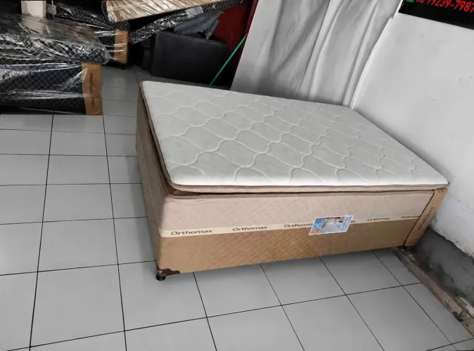 CAMAS BOX CASAL COM PILLOW NOVAS
