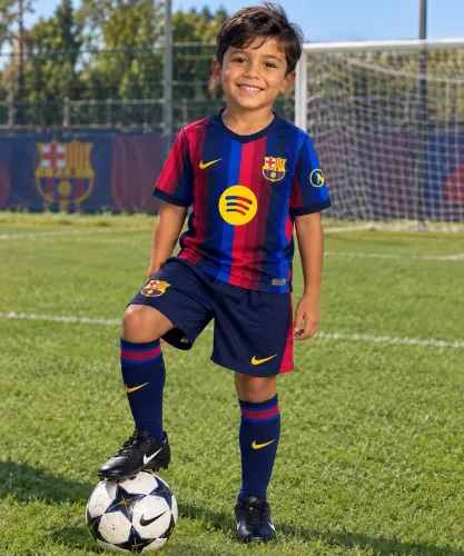 Conjunto infantil Barcelona 2026