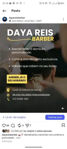 Barbeira a domicílio 