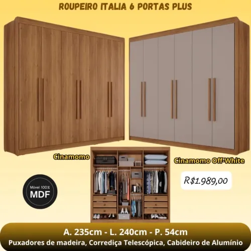 ROUPEIRO ITALIA 6 PORTAS PLUS