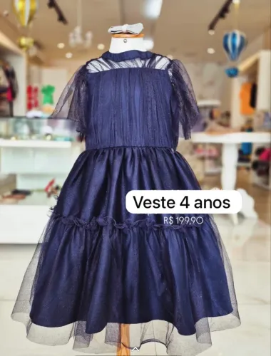 VESTIDO DE FESTA INFANTIL NOVO!!