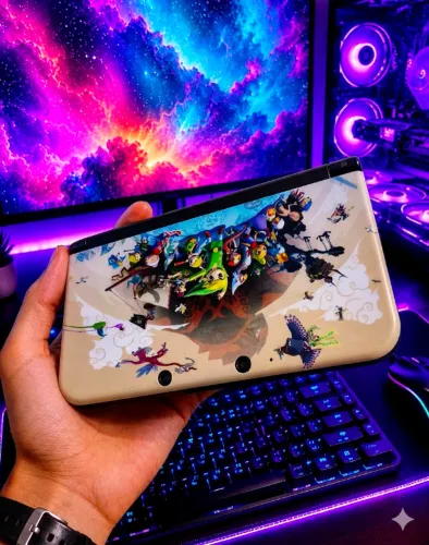 Nintendo 3DS XL desbloqueado 32GB/64GB + muitos jogos como Pokémon Mario Zelda 