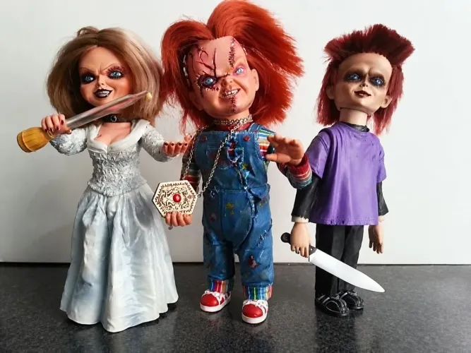 Boneco Glen Filho Do Chucky Com Noiva Tiffany Neca Original