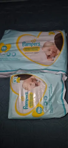 Pampers Premium Care tamanho RN+ 56 unidades
