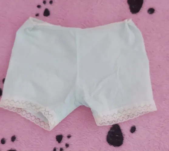 Calcinha boneca Quem Me Quer Olhos Pintados é cabelo rosa