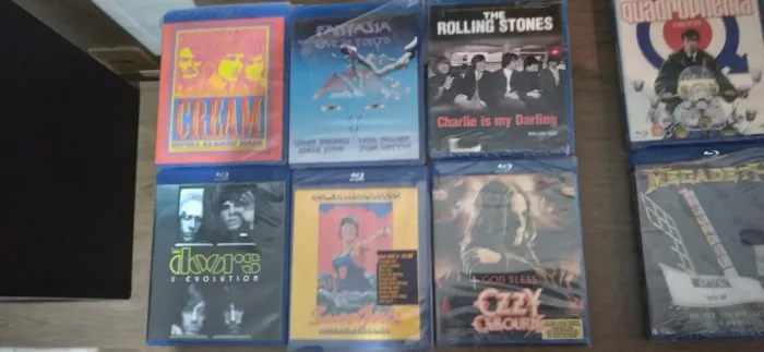 Blurays de shows e documentários musicais