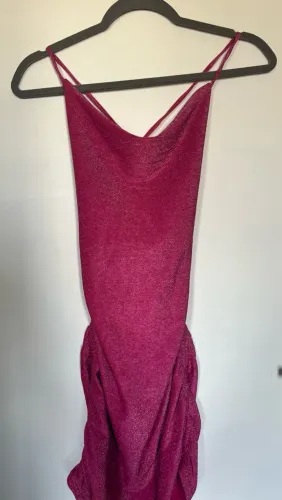 Vestido Lurex amarração nas costas