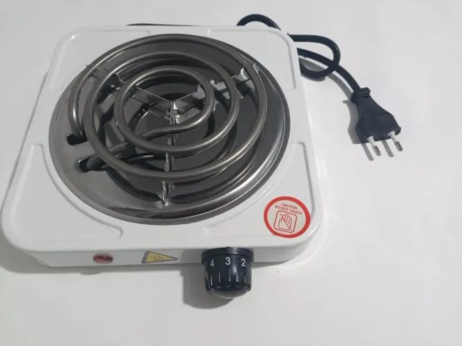 R$49.99 fogão elétrico uma boca 127v fogão elétrico portátil branco novo fogareiro 1 boca