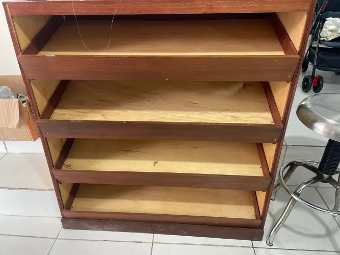 Expositor de biscoito, pipoca