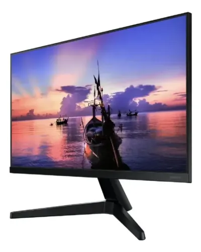 Monitor de jogos Samsung T35f 24 Led Ips Fhd 75hz, cor preta