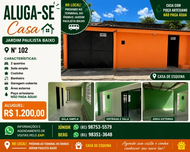 Casa pra alugar em jardim paulista baixo