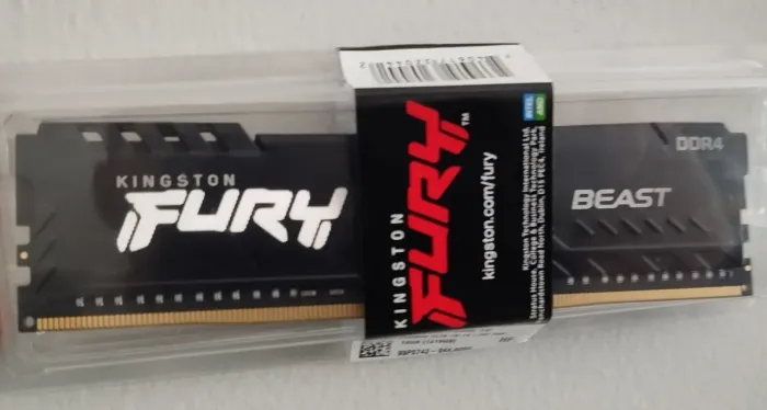 Memória Ram 16GB DDR4 3200MHz Kingston Fury 