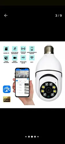 Lâmpada filmadora completo já instalado.