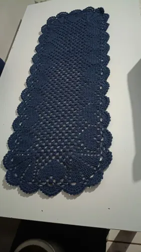 trilho de mesa de crochê