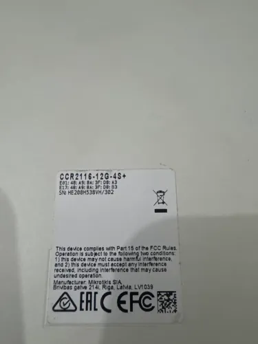 MikroTik CCR2116-12G-4S+