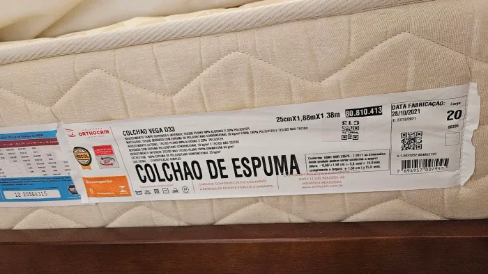Colchao casal Orthocrin VEGA D33 