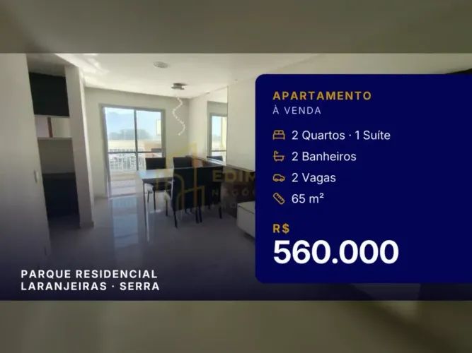Incrível Apartamento com Suíte no Parque Residencial Laranjeiras - Venha Conhecer!